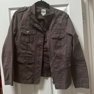 Kensie twill jacket - stone/putty color M